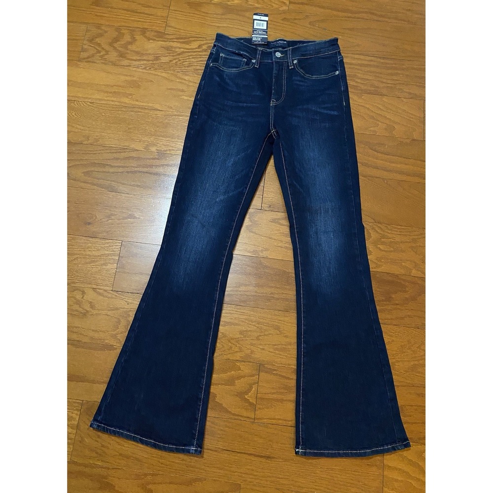 Lucky Brand High Rise Flare Jeans Women's Size 4/27 Dark Blue New! NWT MSRP $99